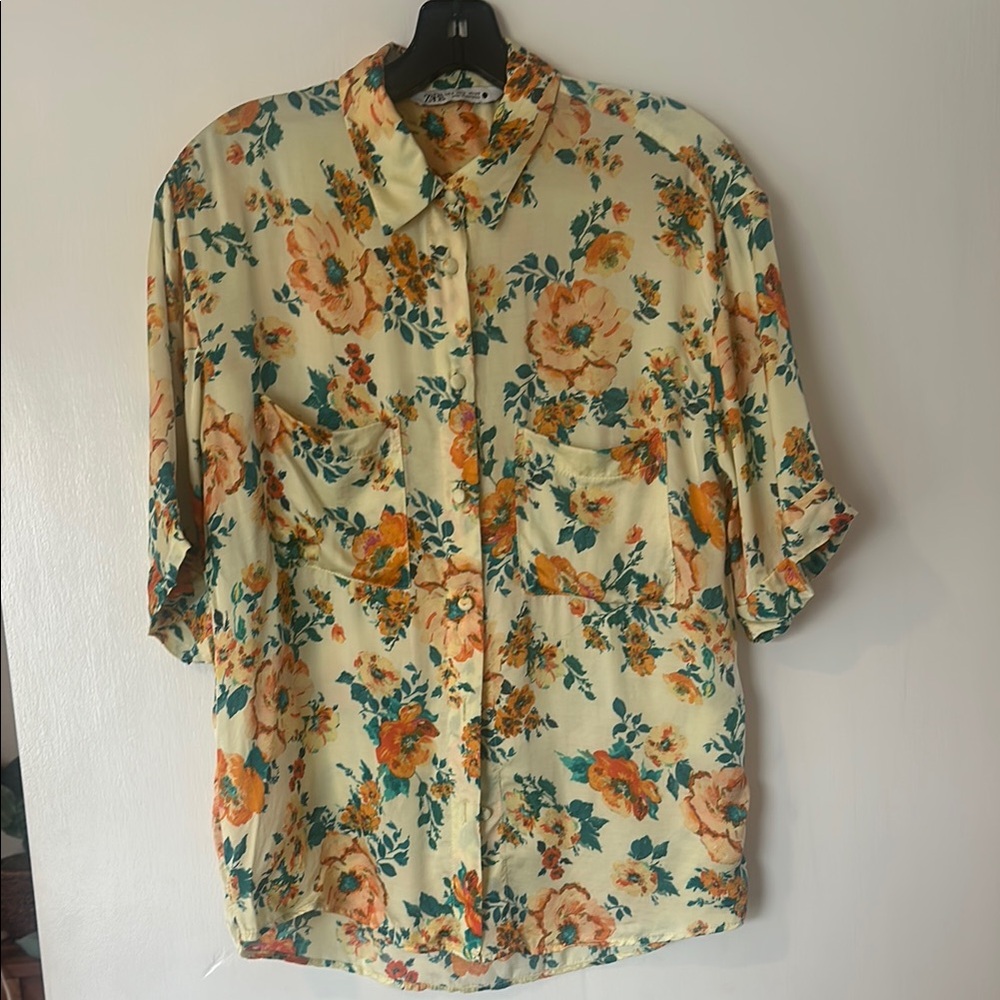 Floral Print Button Up